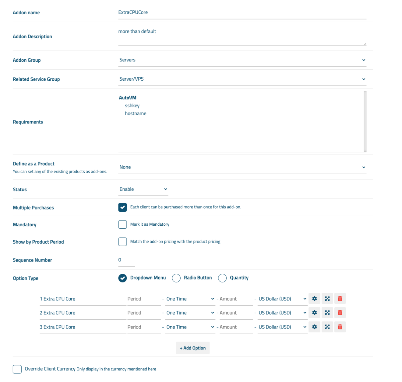 13,B- Extra Configurations in WISECP - AutoVM Docs